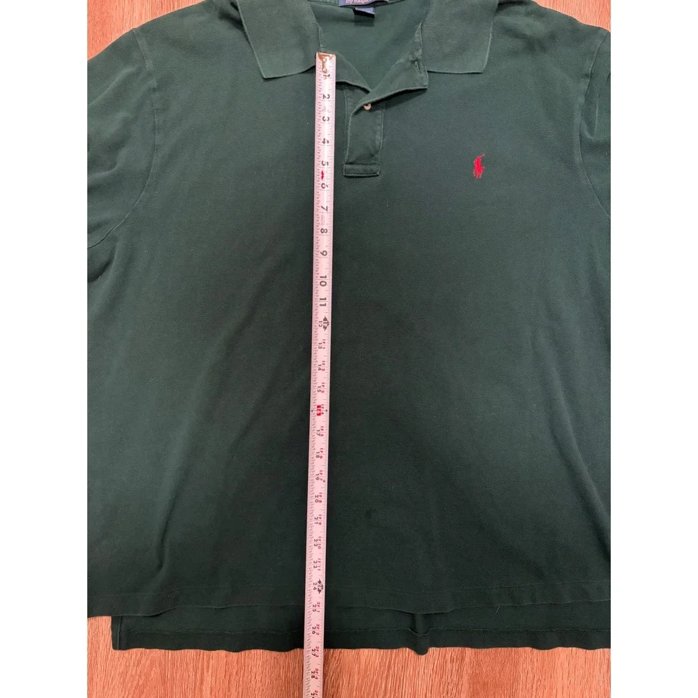 Polo Ralph Lauren Mens 3XB Big Forest Green Red Pony Cotton Pique Polo Shirt